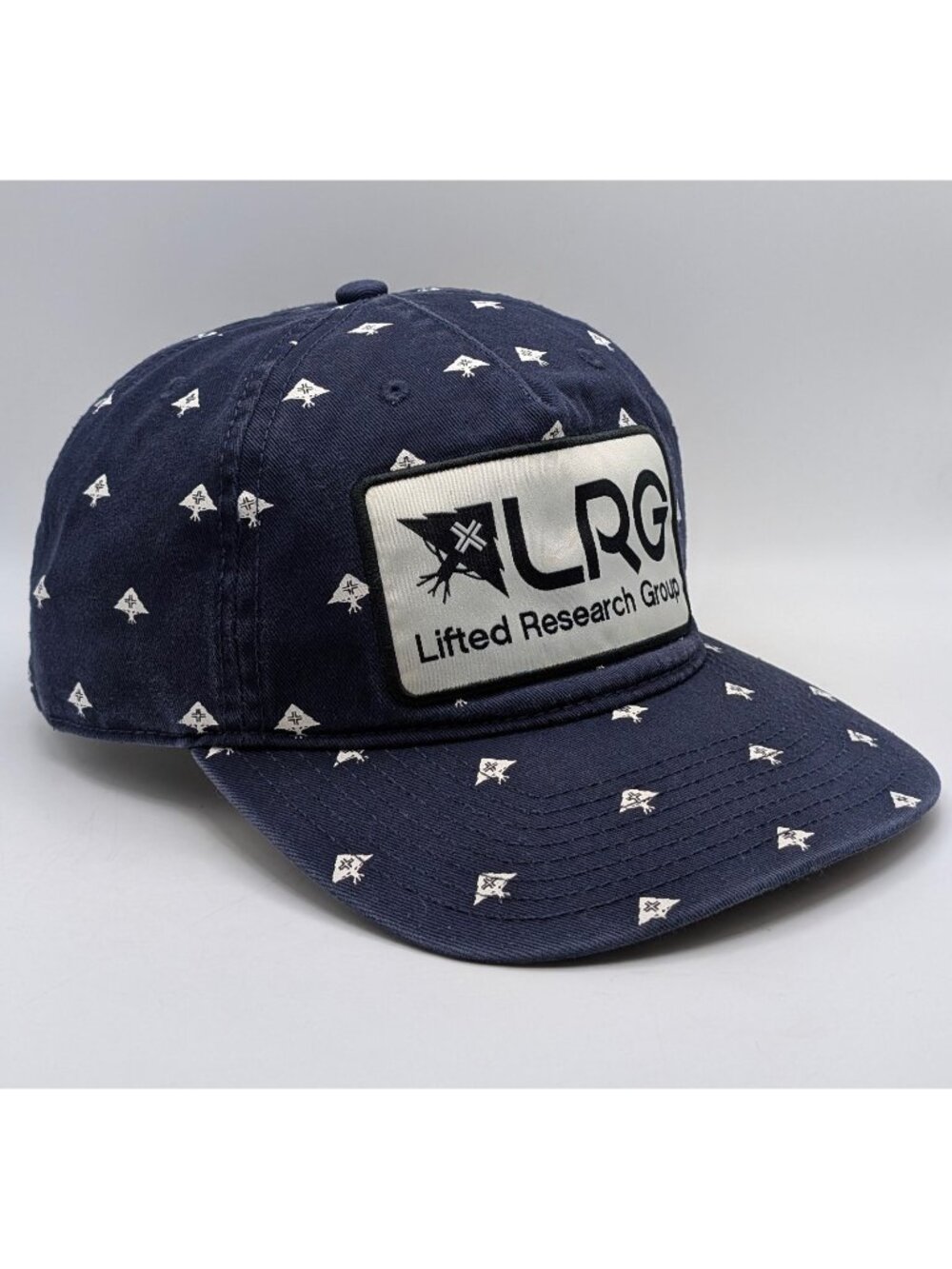 Lifted Research Group Blue AOP All Over Print Logo Snapback Hat Cap Unisex LRG